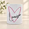 Personalised Heart Makeup Brush Holder