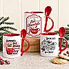 Personalised Christmas Hot Chocolate Mug with Spoon