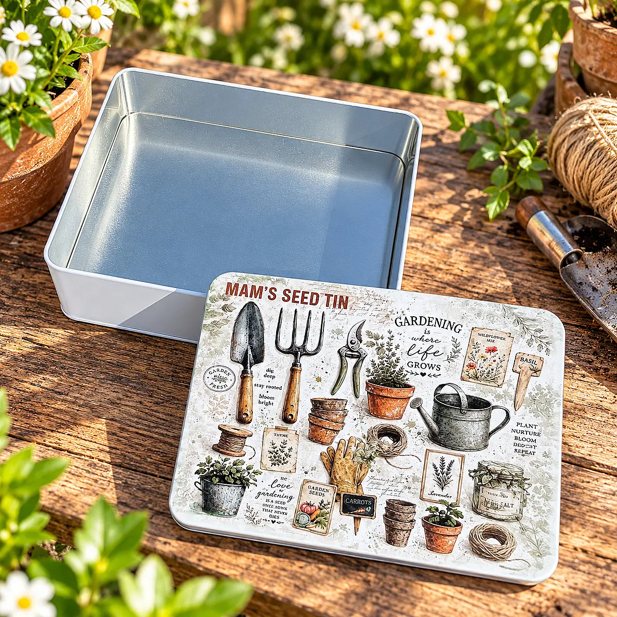 Personalised Gardener’s Seed Tin