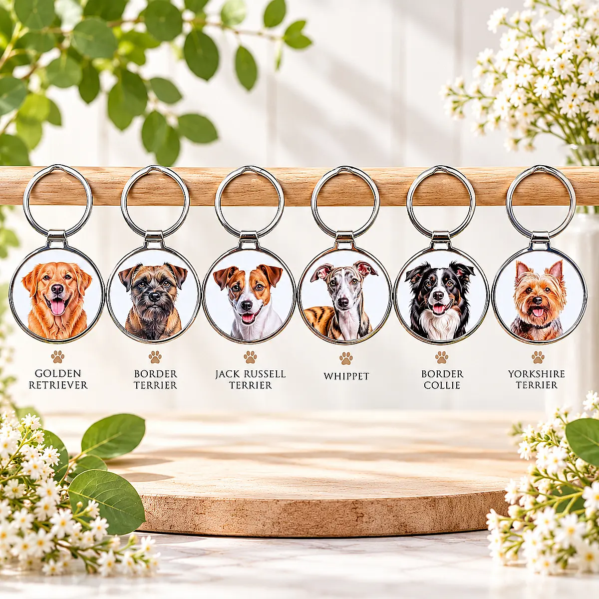 Dog Breed Keyring – Pet Lover Gift