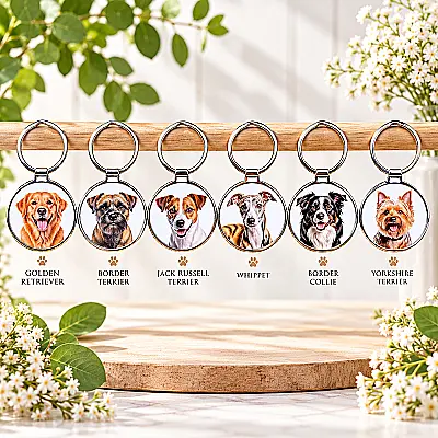 Dog Breed Keyring – Pet Lover Gift