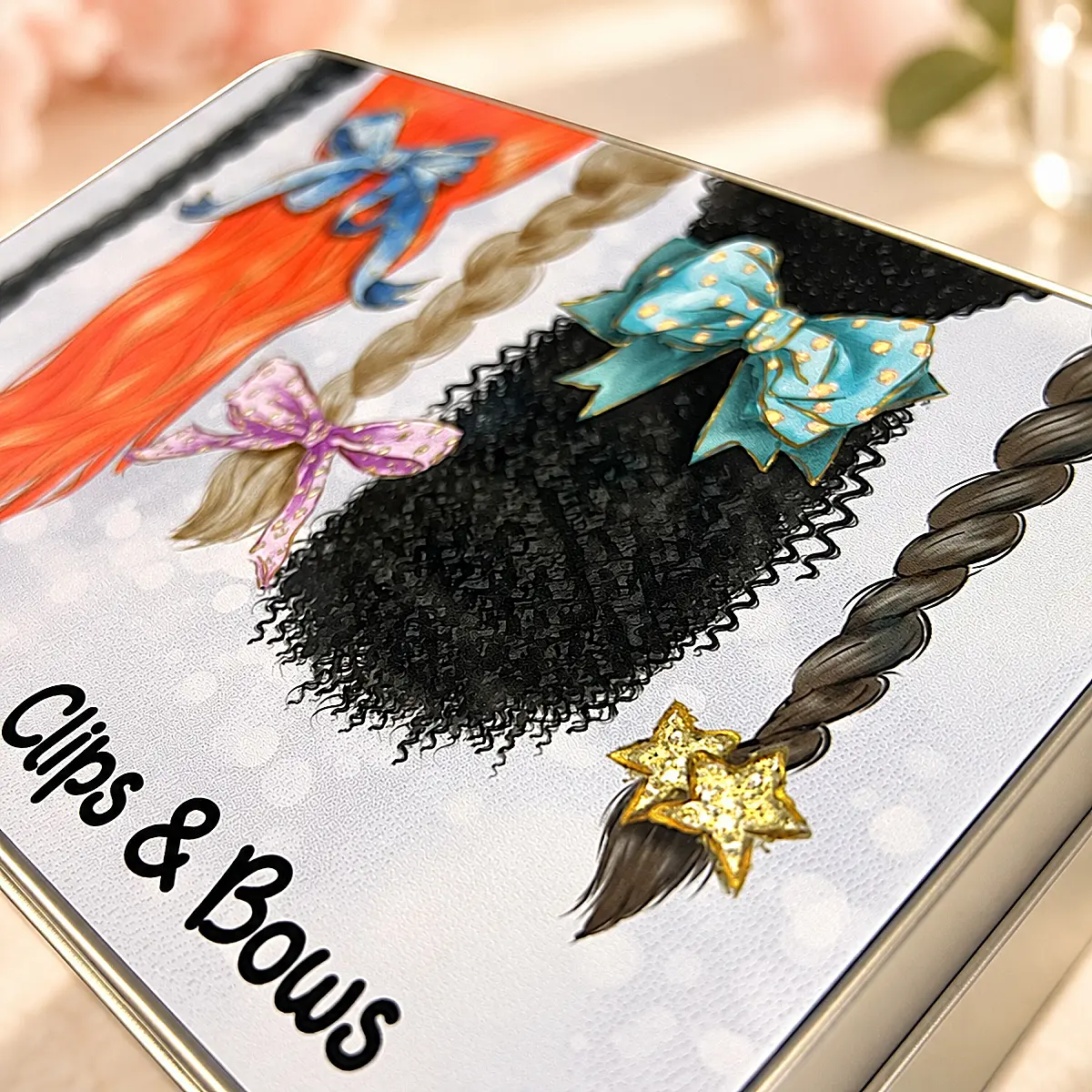 Personalised Hair Accessories Storage Tin