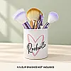 Personalised Heart Makeup Brush Holder