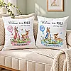 Personalised Newborn Baby Cushion – Pink or Blue Woodland
