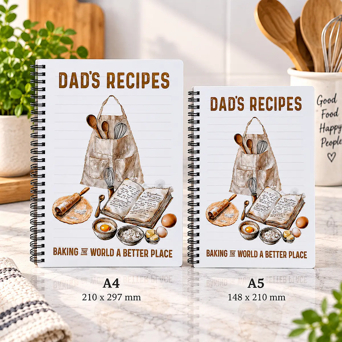 Personalised Dad’s Recipe Book – A4 or A5