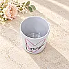 Personalised Heart Makeup Brush Holder