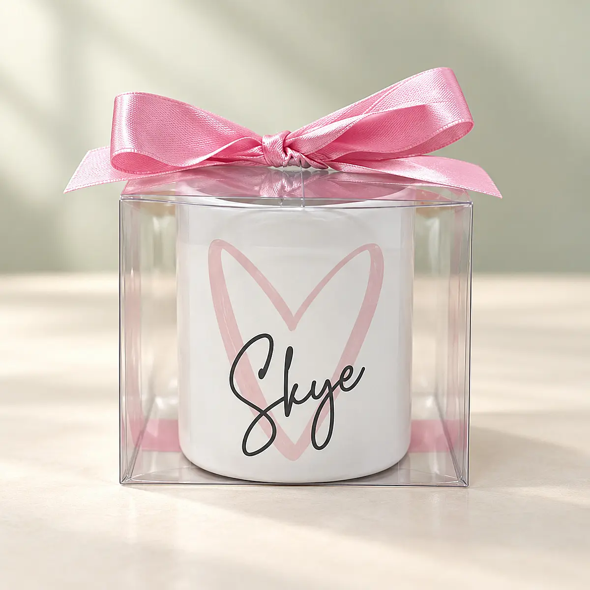Personalised Heart Makeup Brush Holder