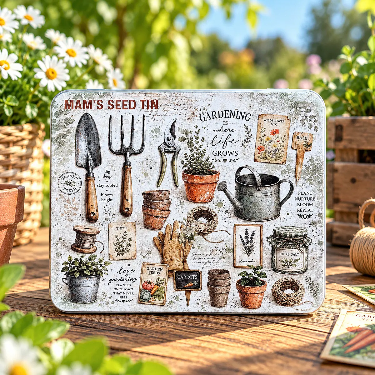 Personalised Gardener’s Seed Tin