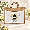 Personalised Bee Jute Bag