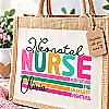 Personalised Neonatal Nurse Jute Bag – Choice of 2 Designs