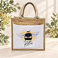 Personalised Bee Jute Bag