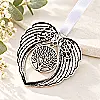 Personalised Memorial Angel Wings Photo Decoration – Remembrance Keepsake