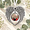 Personalised Memorial Angel Wings Photo Decoration – Remembrance Keepsake