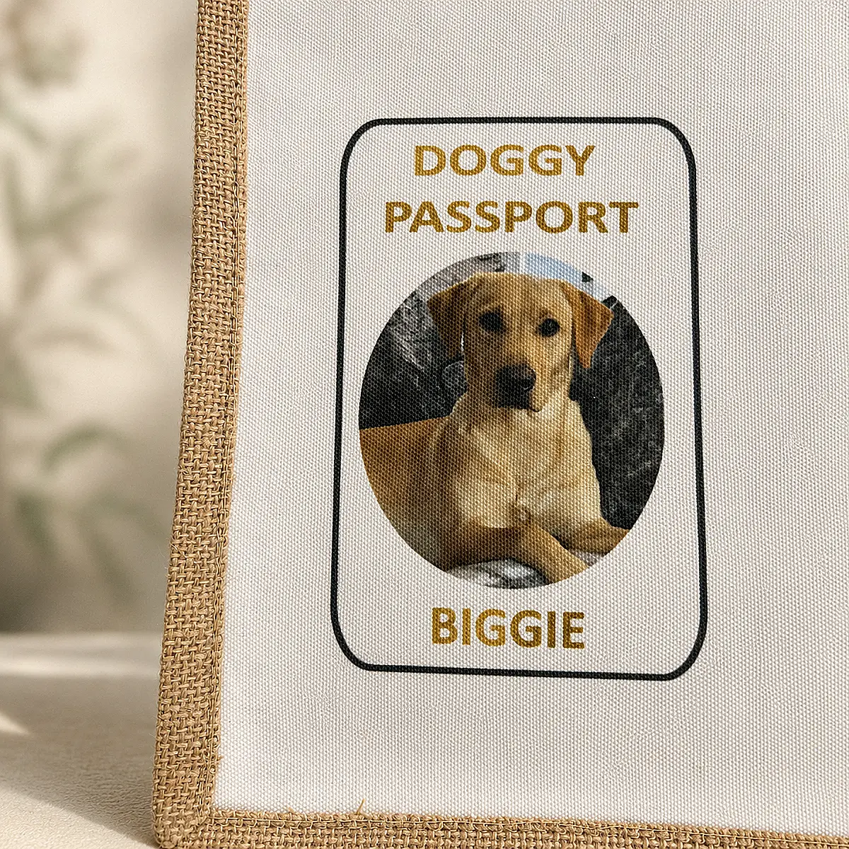 Personalised Pet Travel Bag with Photo – Doggy Passport