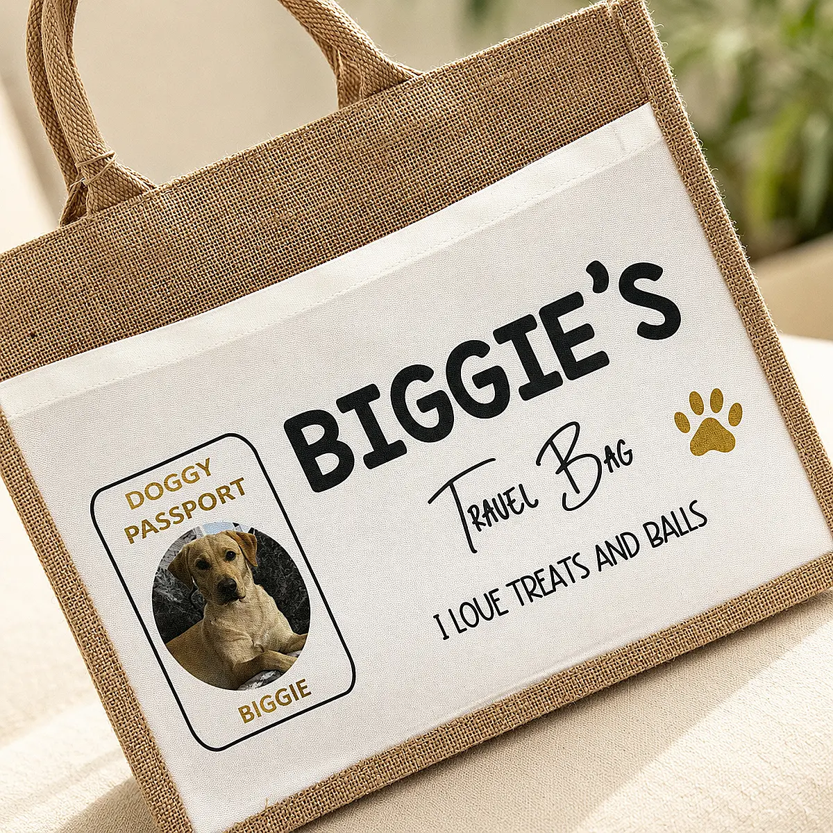Personalised Pet Travel Bag with Photo – Doggy Passport