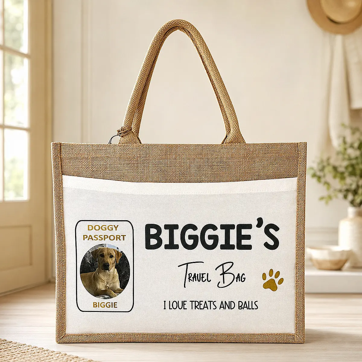 Personalised Pet Travel Bag with Photo – Doggy Passport