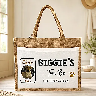Personalised Pet Travel Bag with Photo – Doggy Passport