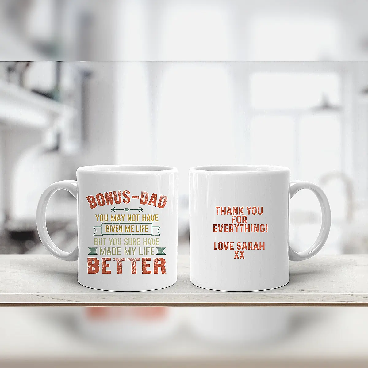 Personalised Bonus Dad or Stepdad Mug