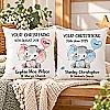 Personalised Elephant Christening, Baptism or Communion Cushion