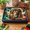 Reggae &amp; Rasta Lap Tray – Choice of 4 Designs