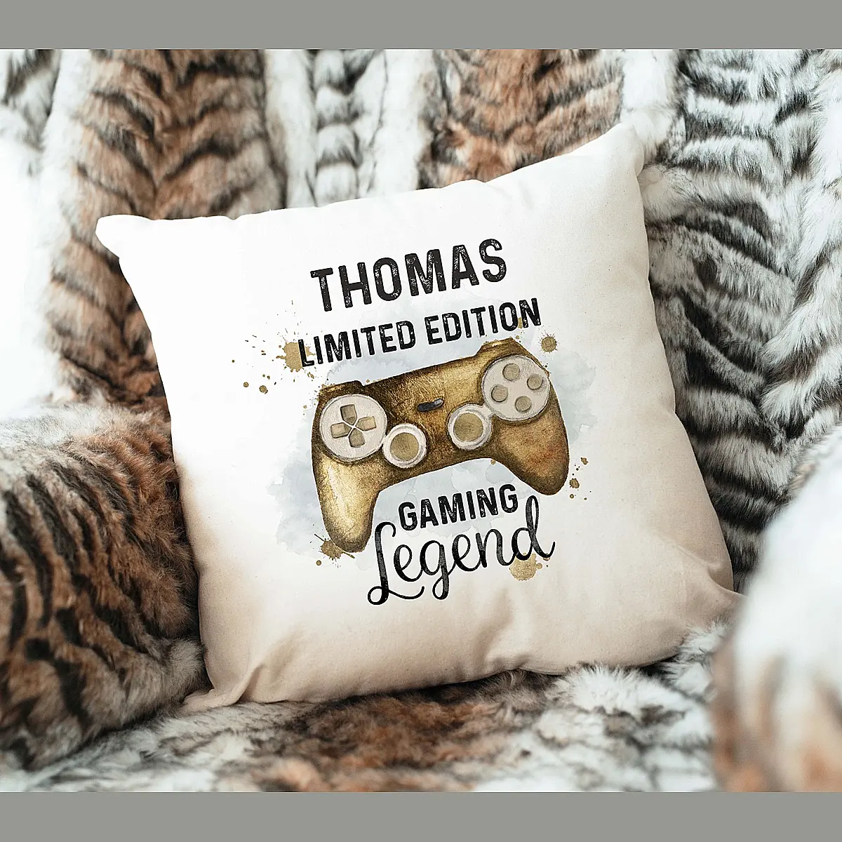 Personalised Gaming Legend Cushion – Limited Edition Gamer Gift