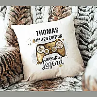 Personalised Gaming Legend Cushion – Limited Edition Gamer Gift