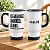 Personalised Bearded Inked Dad Travel Mug