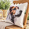Jack Russell Linen Effect Cushion