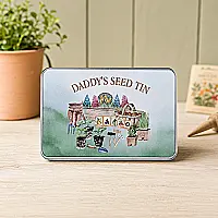 Personalised Dad & Grandad Seed Tin – Gardening Gift