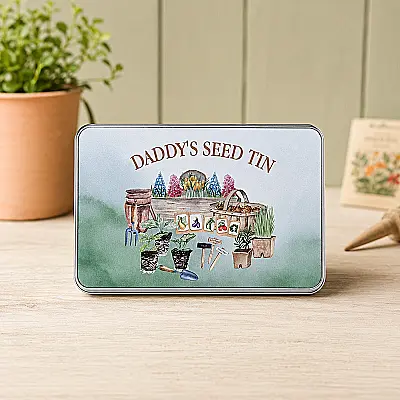 Personalised Dad & Grandad Seed Tin – Gardening Gift