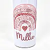 Personalised 650ml Aluminium Straw Water Bottle