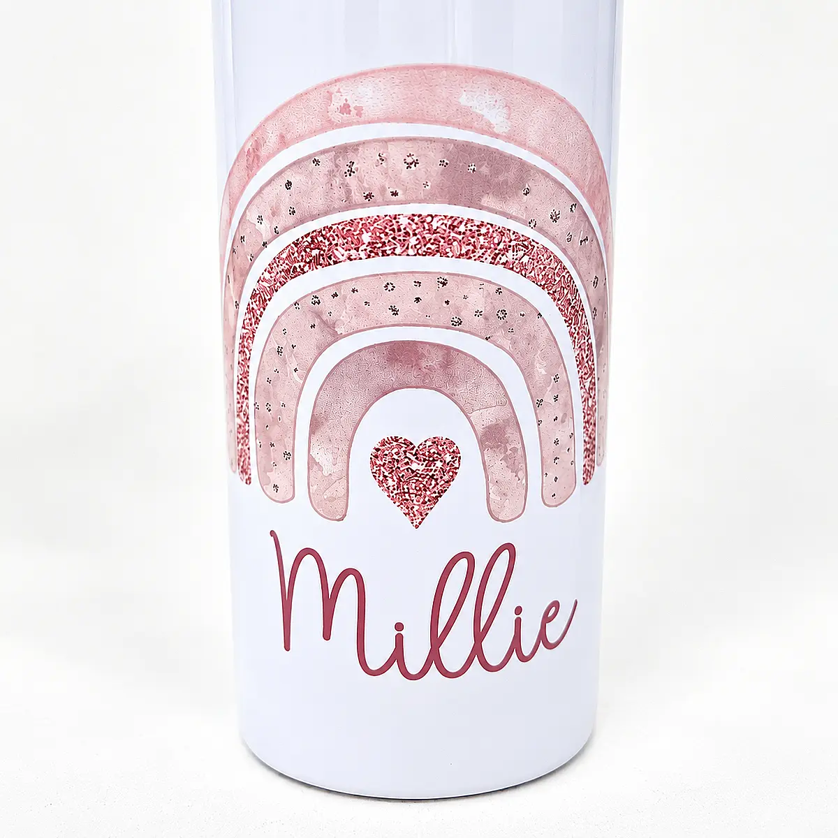 Personalised 650ml Aluminium Straw Water Bottle
