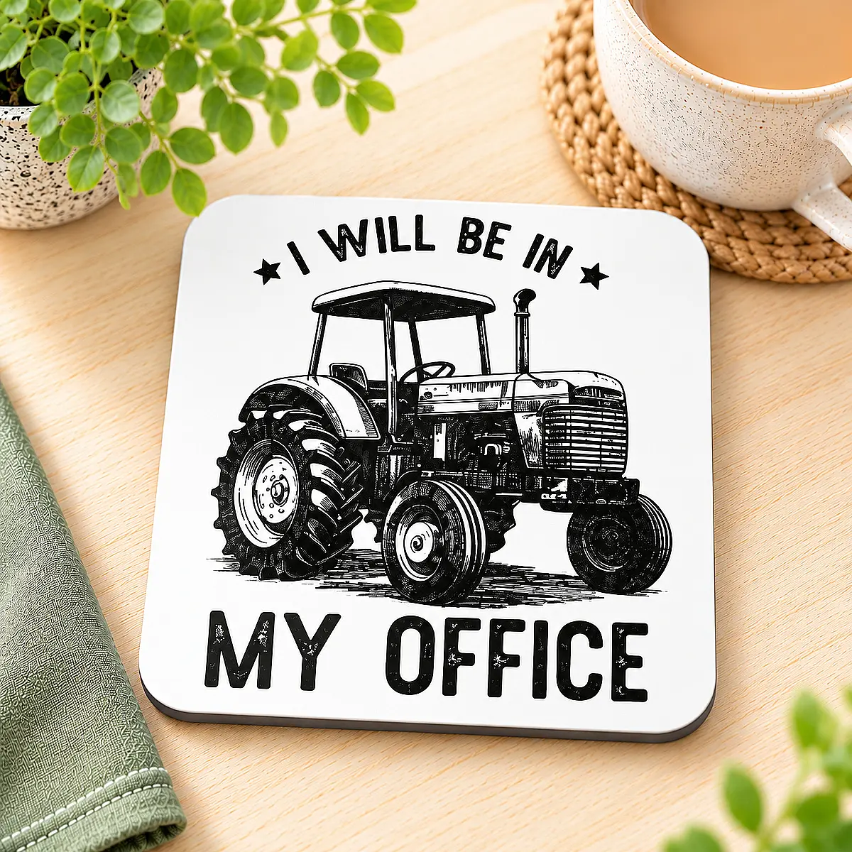 Funny Farm &amp; Country Coasters – Single or Set of 4