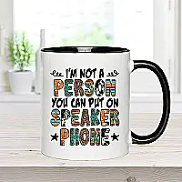 Funny Speaker Phone Mug – 5 Colours