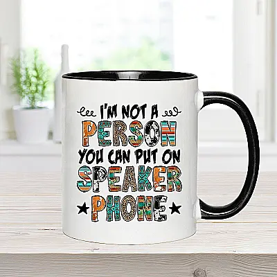 Funny Speaker Phone Mug – 5 Colours