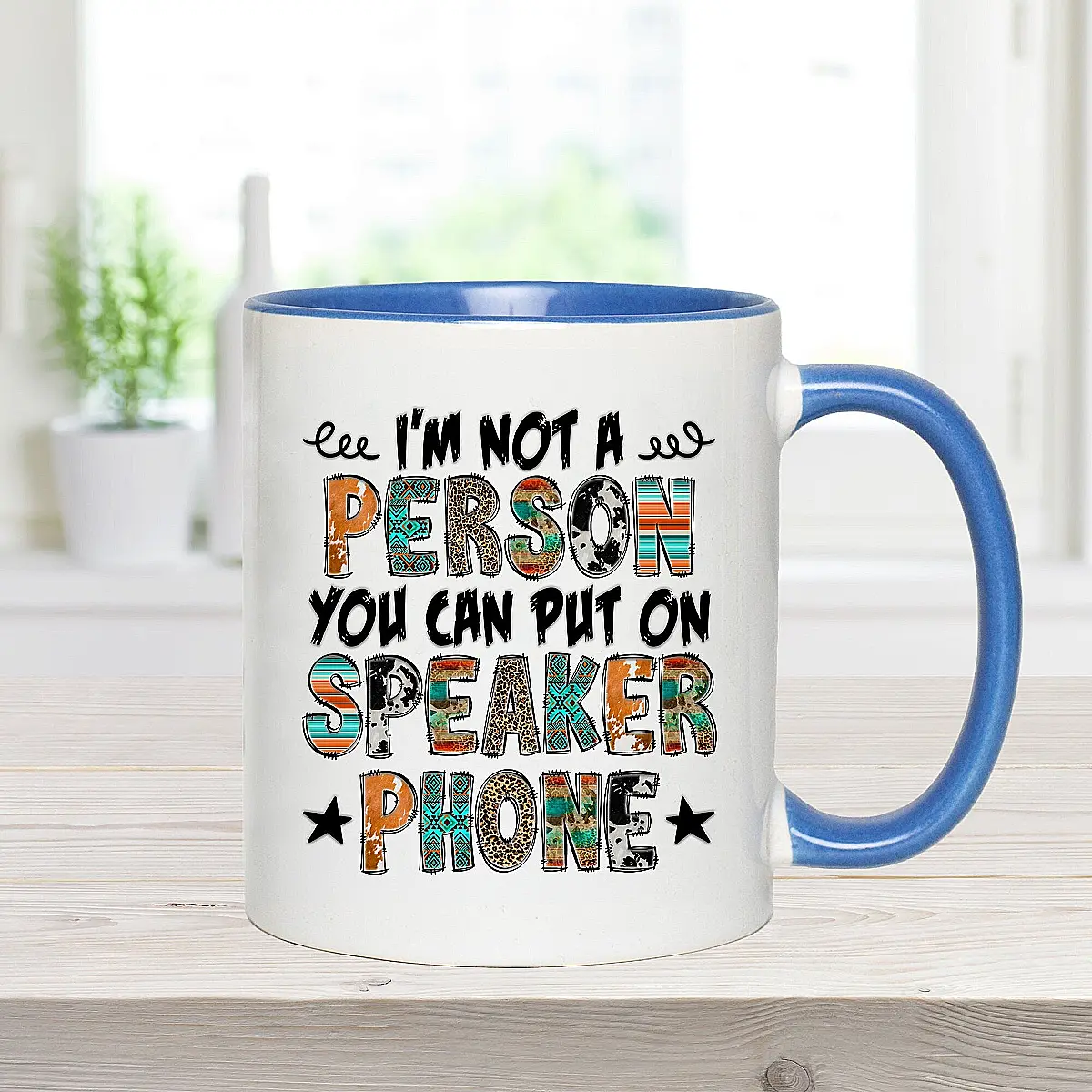 Funny Speaker Phone Mug – 5 Colours