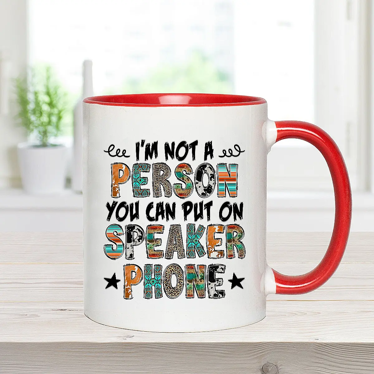 Funny Speaker Phone Mug – 5 Colours