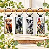 Country Animal Keyring – Highland Cow, Horse, Collie, Sheep &amp; Cockerel