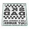 Ska Dad Glass Coaster – Single or Set of 4