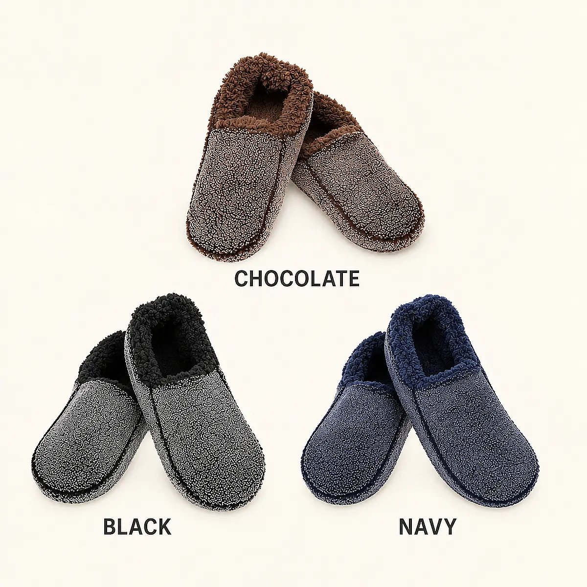 Snoozies® Sherpa Fleece Slipper Socks – Cosy Indoor Slippers