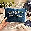 Large Velvet Diabetes Travel Supplies Pouch