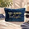 Large Velvet Diabetes Travel Supplies Pouch