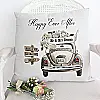 Personalised Wedding Car Cushion – Newlywed Keepsake