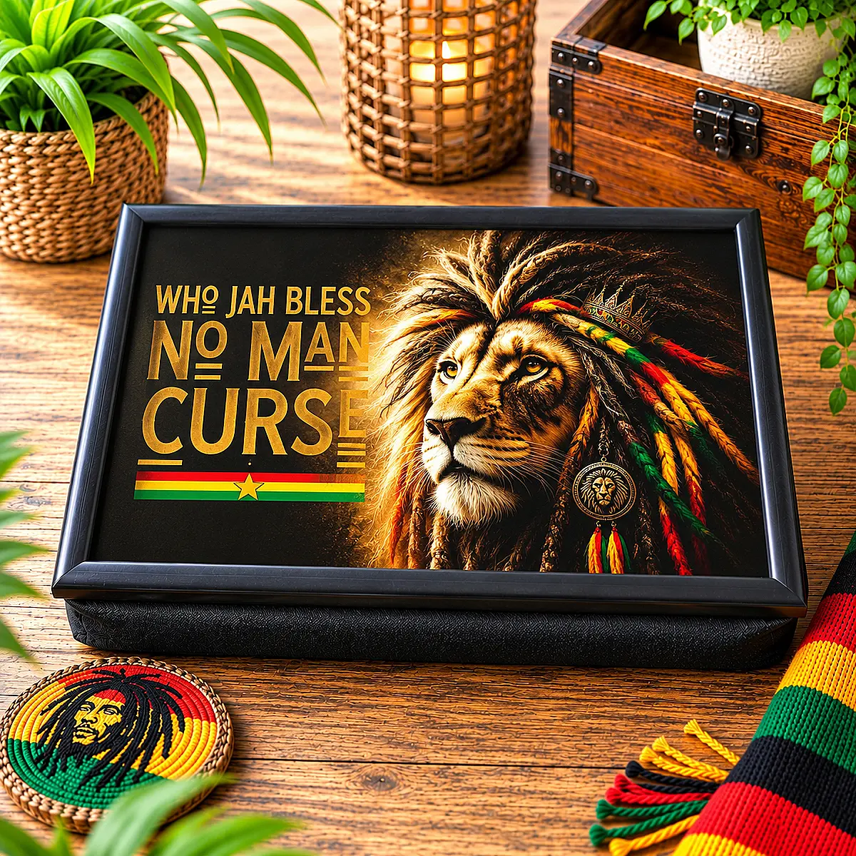 Reggae &amp; Rasta Lap Tray – Choice of 4 Designs