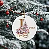 Personalised Baby’s First Christmas Rocking Horse Ceramic Decoration