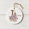Personalised Baby’s First Christmas Rocking Horse Ceramic Decoration