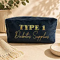 Blue Velvet Diabetes Essentials Bag