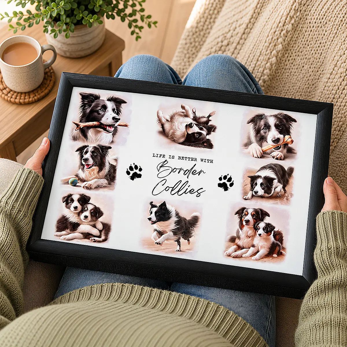 Border Collie Lap Tray – Life Is Better With Border Collies