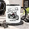 Personalised Born to Ride Biker Mug – Motorcycle Gift
