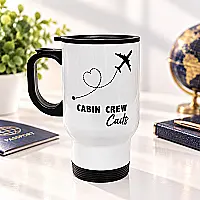 Personalised Cabin Crew Travel Mug – Flight Attendant Gift